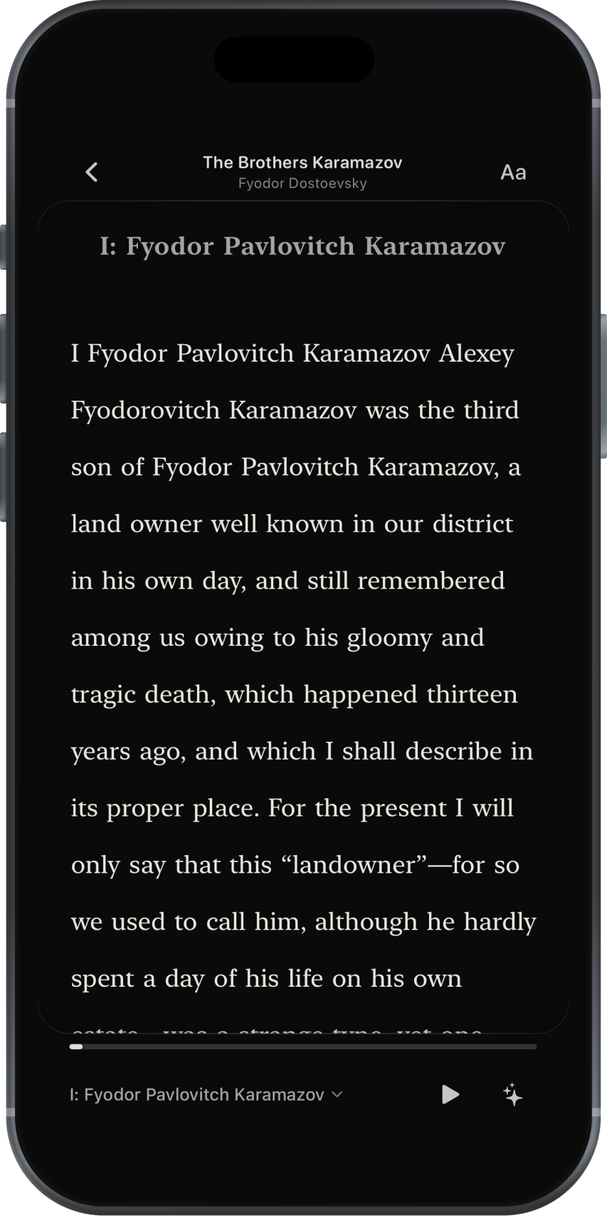 Read mode screenshot